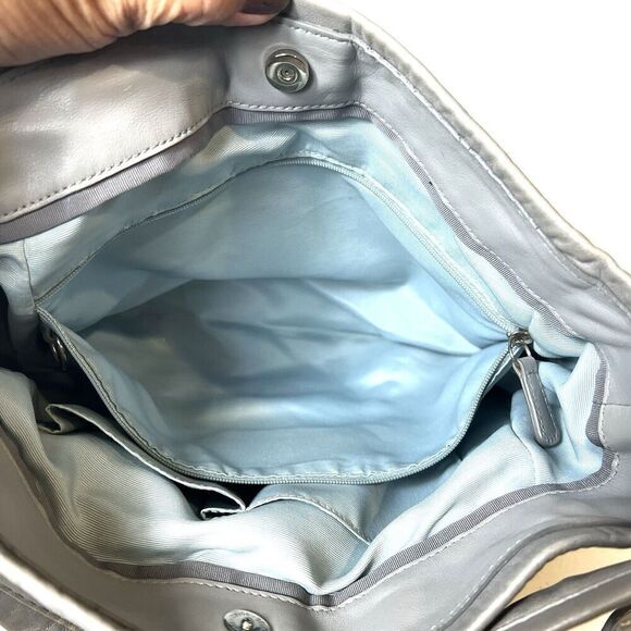 Coach B0971-13622 Gray Pebble Leather Silver Hardware Hobo Shoulder Monogram Bag - Picture 9 of 15